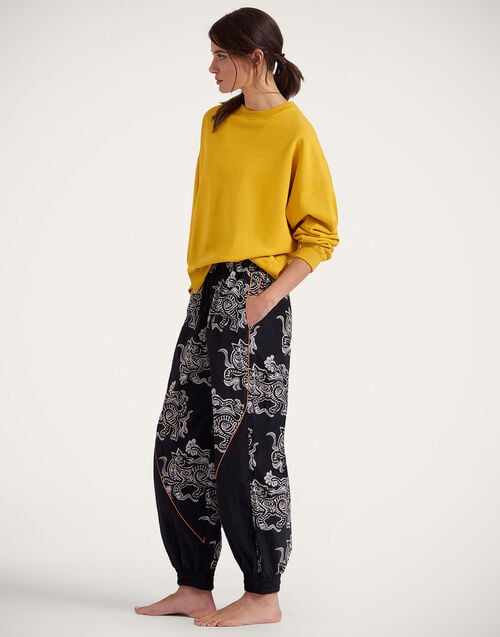 La Doublej Off Court Sweatshirt Solid Dark Yellow In Jersey