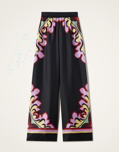 La Doublej Palazzo Pants Palazzo Placée Lilac In Silk Twill