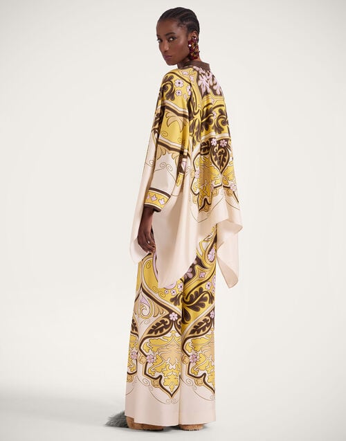 La Doublej Palazzo Pants Spells Placée Yellow In Silk Twill