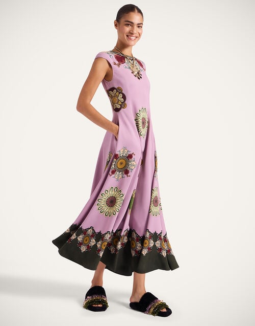 La Doublej Park Ave Dress Nucleus Placée Dusty Pink In Sable Stretch