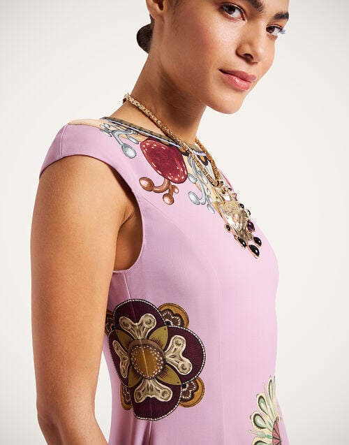 La Doublej Park Ave Dress Nucleus Placée Dusty Pink In Sable Stretch