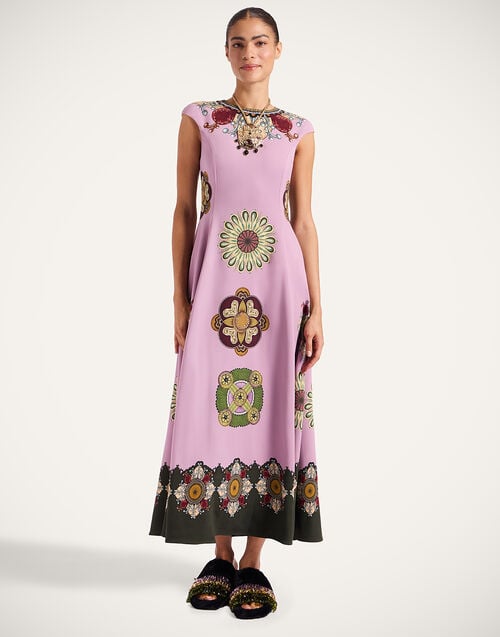 la doublej Park Ave Dress Nucleus Placée Dusty Pink in Sable Stretch