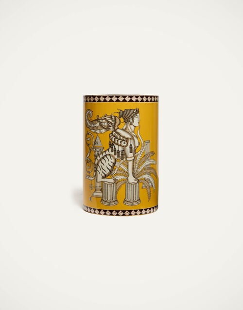 la doublej Pillar Vase The Sphynx Saffron in Porcelain