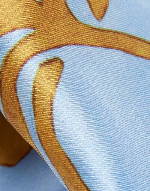 La Doublej Pinup Headband Tangle Light Blue In Twill