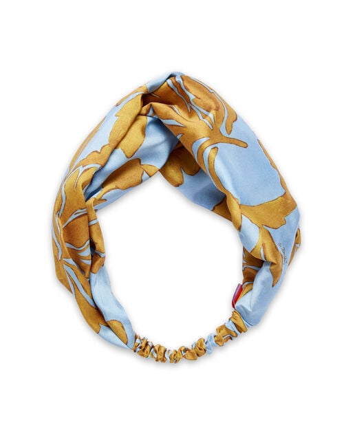 la doublej Pinup Headband Tangle Light Blue in Twill