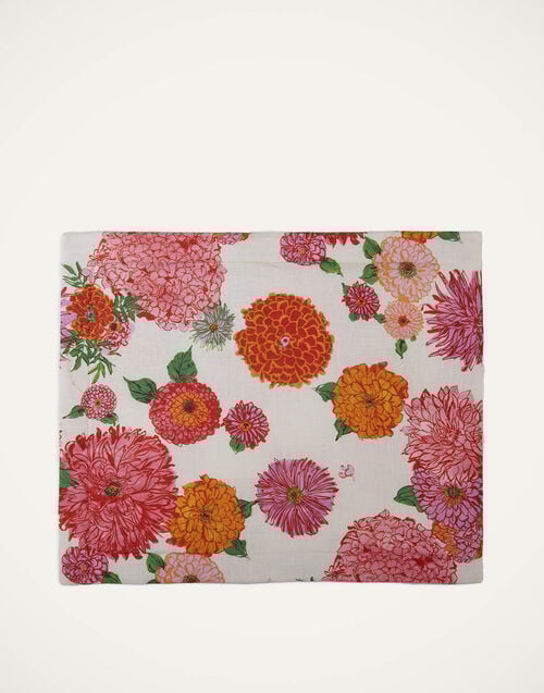 La Doublej Placemat Set Of 2 Bright Blooms In Linen