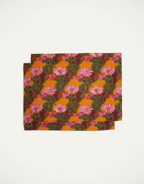 la doublej Placemat Set Of 2 Como Gerber Small in Linen