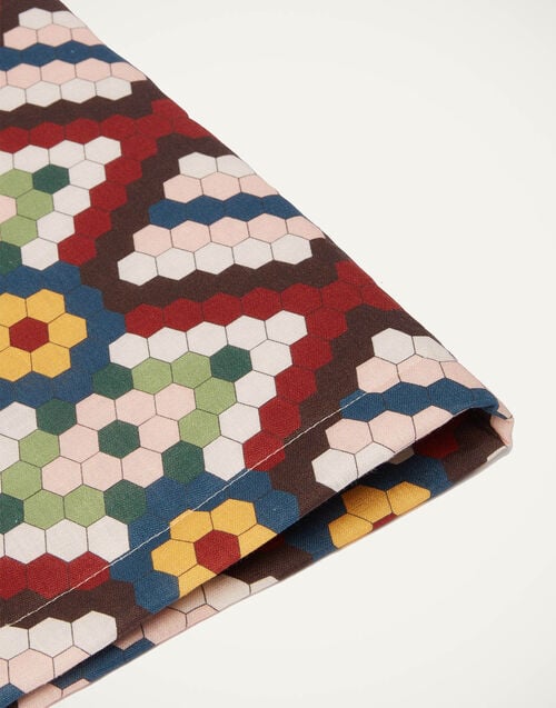 La Doublej Placemat Set Of 2 Honeycomb Tiles In Linen