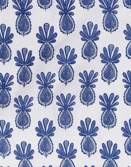 La Doublej Placemat Set Of 2 Pineapple Blu In Linen