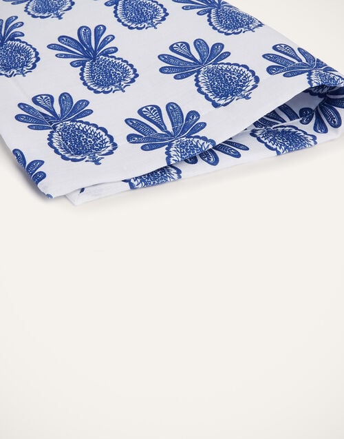 La Doublej Placemat Set Of 2 Pineapple Blu In Linen