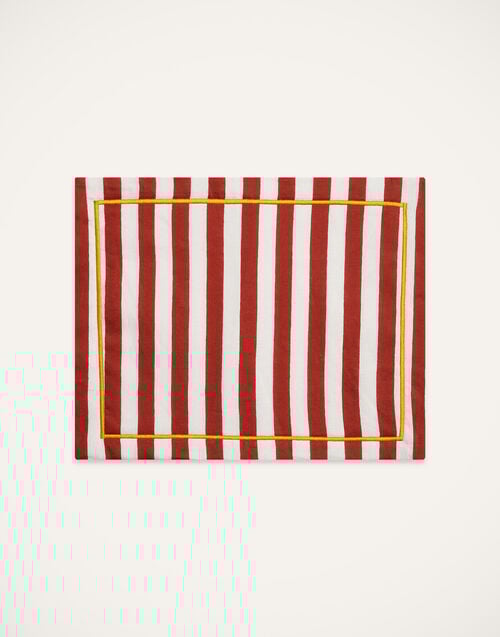 La Doublej Placemat Set Of 2 Riviera Brick In Linen