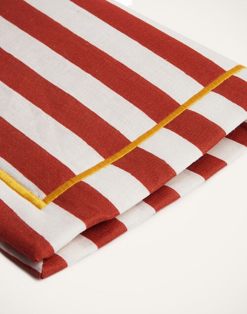 La Doublej Placemat Set Of 2 Riviera Brick In Linen