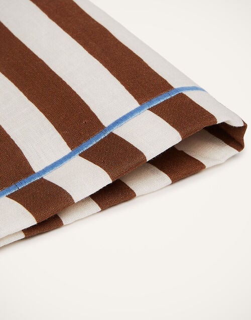 La Doublej Placemat Set Of 2 Riviera Cioccolato In Linen