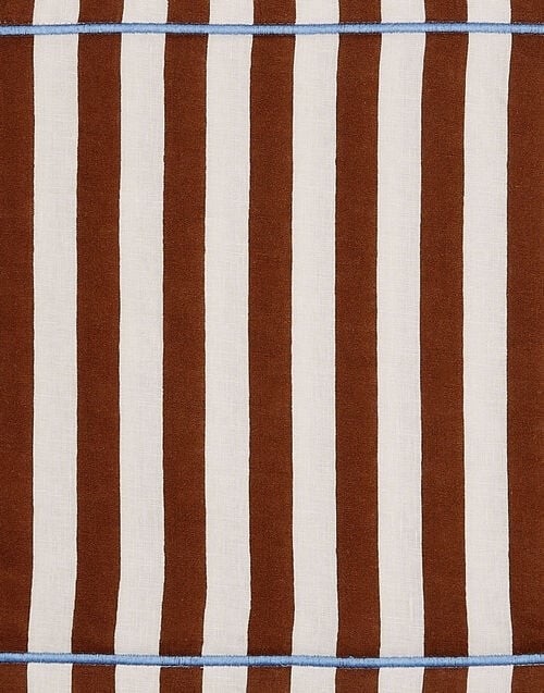 La Doublej Placemat Set Of 2 Riviera Cioccolato In Linen