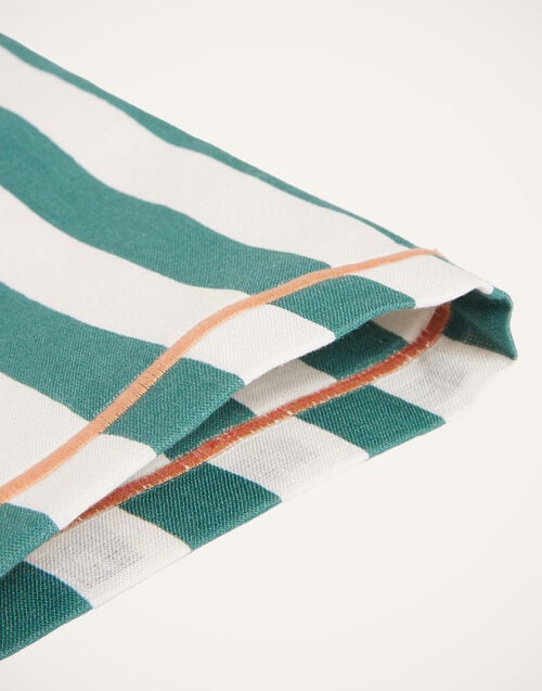 La Doublej Placemat Set Of 2 Riviera Green In Linen