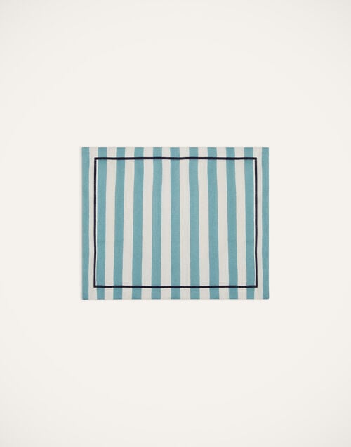 La Doublej Placemat Set Of 2 Riviera Sky Blue In Linen