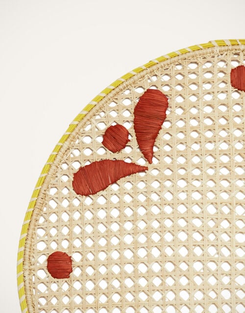 La Doublej Raffia Placemats Set Of 2 Capri Brick In Raffia