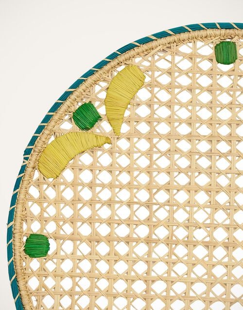 La Doublej Raffia Placemats Set Of 2 Capri Yellow In Iraca