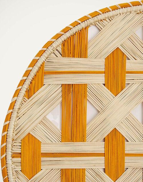 La Doublej Raffia Placemats Set Of 2 Napoli Saffron In Iraca