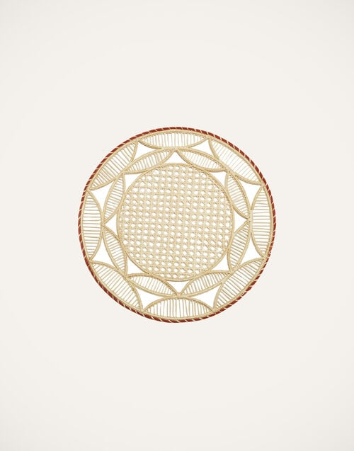 La Doublej Raffia Placemats Set Of 2 Sol Brick In Raffia