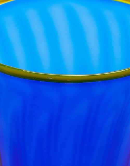 La Doublej Rainbow Glass Set Of 2 Blue In Murano Glass