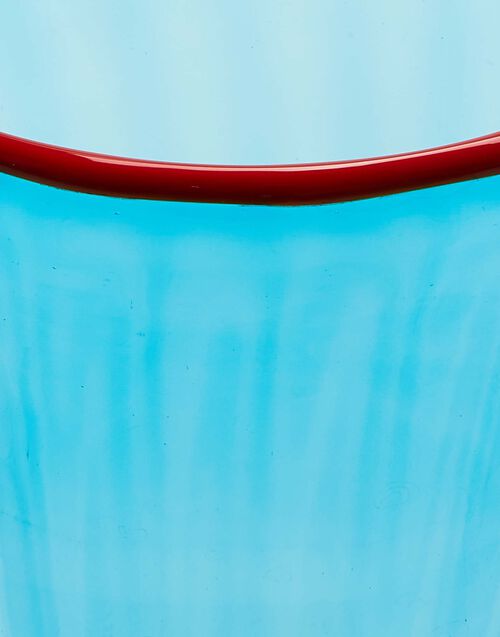 La Doublej Rainbow Glass Set Of 2 Turquoise In Murano Glass