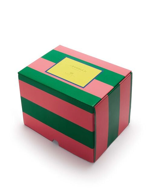 La Doublej Rainbow Glass Set Of 2 Turquoise In Murano Glass