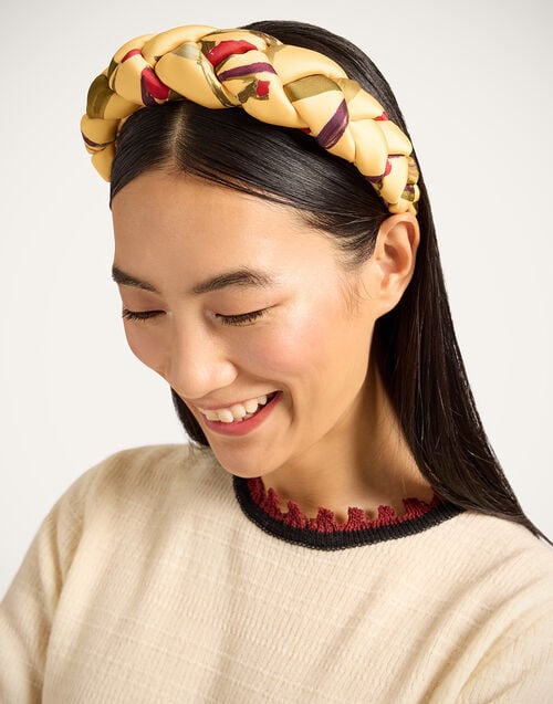 la doublej Rapunzel Headband Bamboo Yellow in Twill