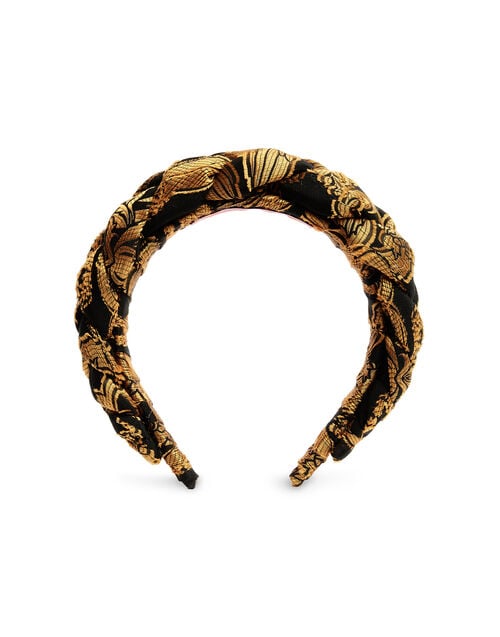 La Doublej Rapunzel Headband Cherubs Black In Fil Coupé
