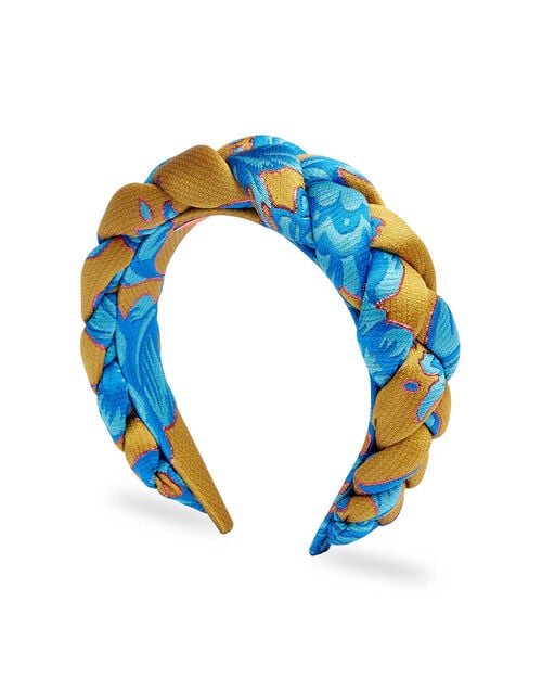 la doublej Rapunzel Headband Hottie Turquoise in Jacquard