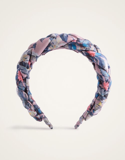 La Doublej Rapunzel Headband Mini Tropicana Mauve In Twill Poly