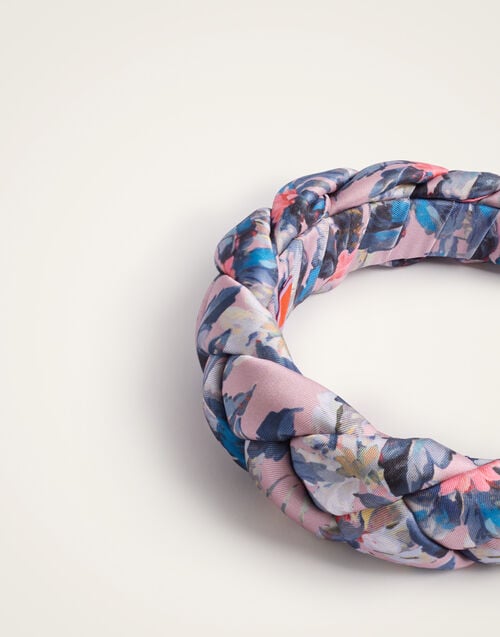 La Doublej Rapunzel Headband Mini Tropicana Mauve In Twill Poly