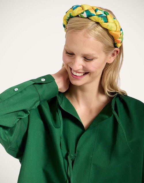 la doublej Rapunzel Headband Zesty Yellow in Twill Poly