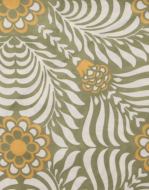 La Doublej Round Tablecloth Tudor Light Green In Linen