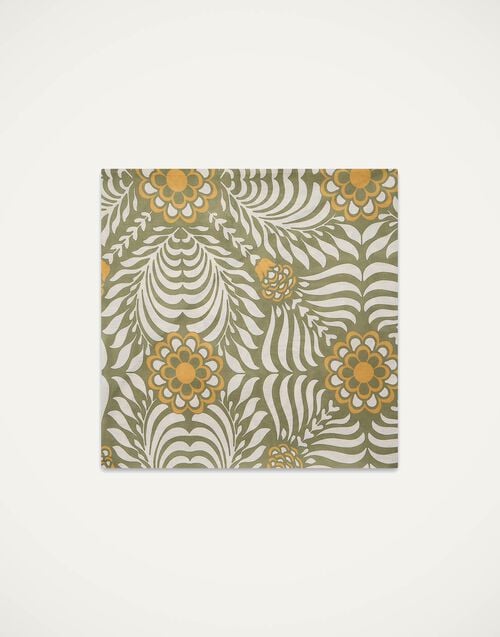 La Doublej Round Tablecloth Tudor Light Green In Linen