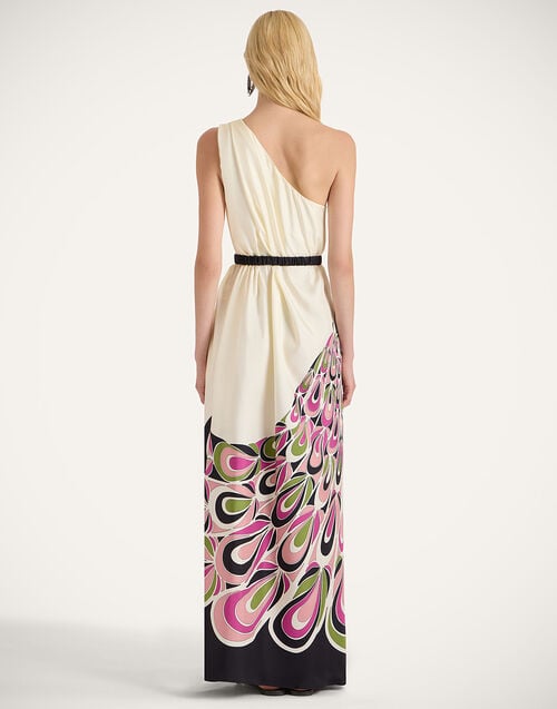 La Doublej Roy Dress Phoenix Placée Pink In Silk Twill