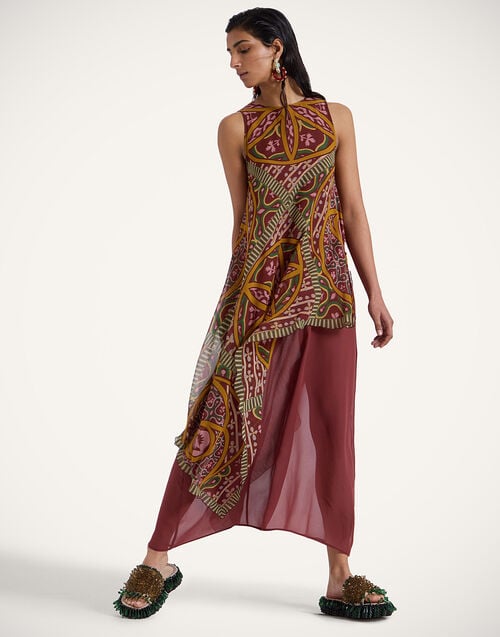 La Doublej Salome Dress Eclipse Placée Yellow In Silk Chiffon