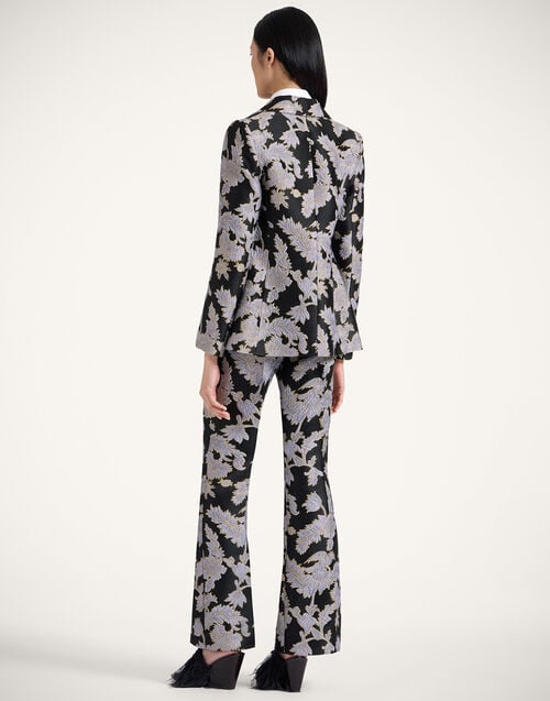 La Doublej Saturday Night Pants Lark Black In Jacquard