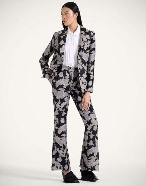 La Doublej Saturday Night Pants Lark Black In Jacquard