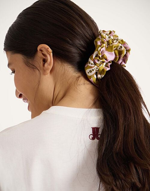 la doublej Scrunchie Set Mixed Prints in Silk Twill & Cotton