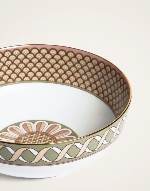 La Doublej Serving Bowl Odysseus Dusty Pink In Porcelain