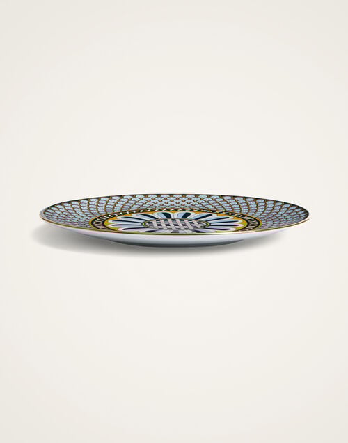La Doublej Serving Platter Napoli Midnight Blue In Porcelain