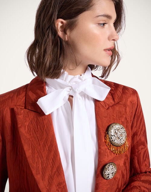 la doublej Set Of 2 Pins Nucleus Champagne in Embroidery