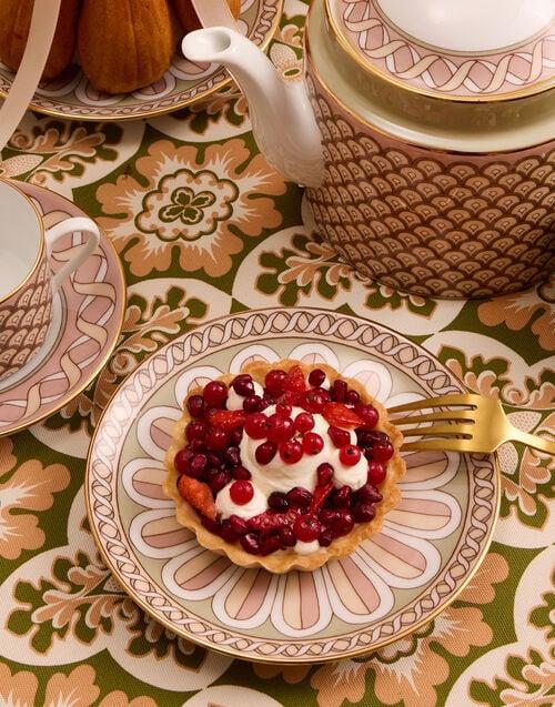 La Doublej Side Plate Napoli Dusty Pink In Porcelain