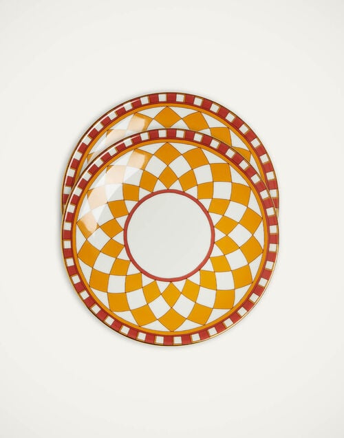 la doublej Side Plates Set Of 2 Apollo Yellow in Porcelain