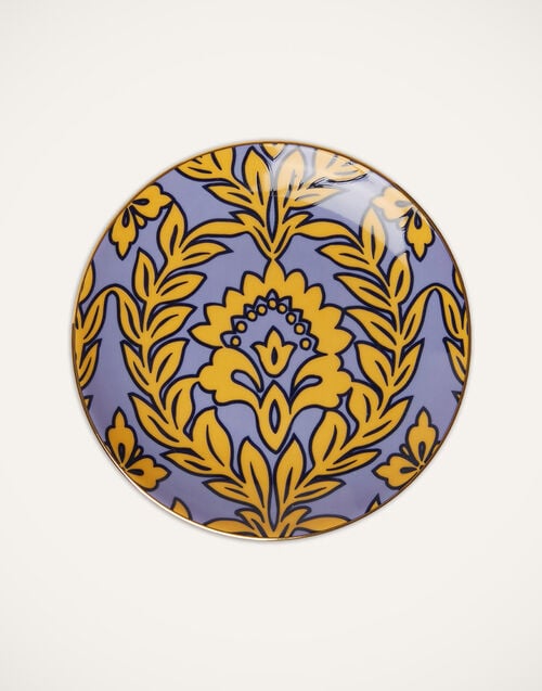 La Doublej Side Plates Set Of 2 Yellow - Violet Garland In Porcelain