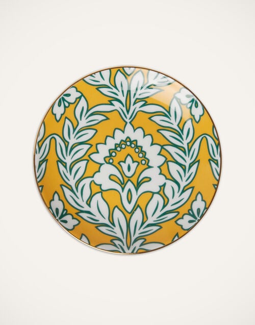 La Doublej Side Plates Set Of 2 Yellow - Violet Garland In Porcelain