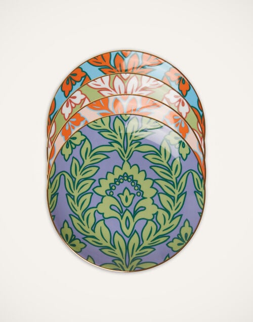 la doublej Side Plates Set Of 4 Spring Garland in Porcelain