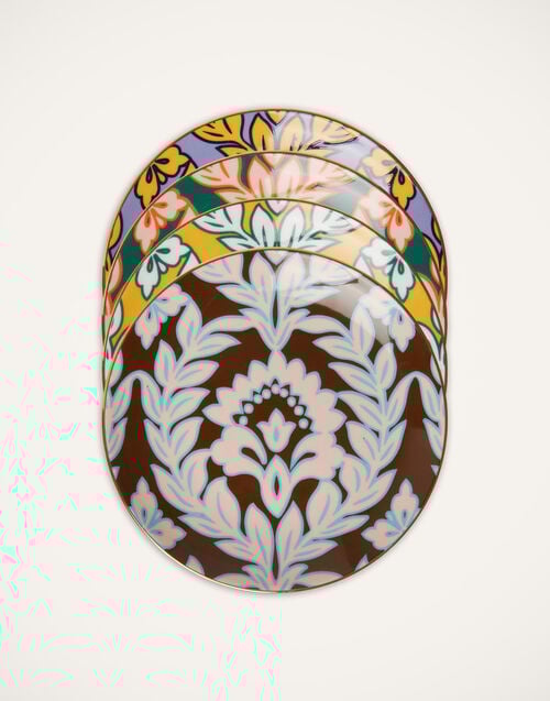 la doublej Side Plates Set Of 4 Winter Garland in Porcelain