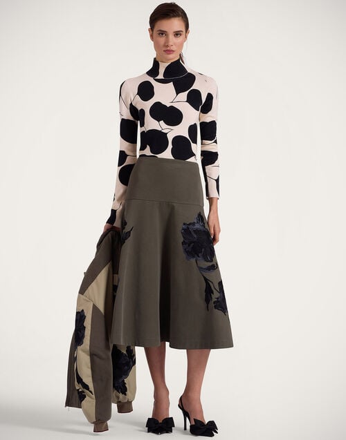 La Doublej Silky Turtleneck Lunaria Light Pink In Silk & Wool